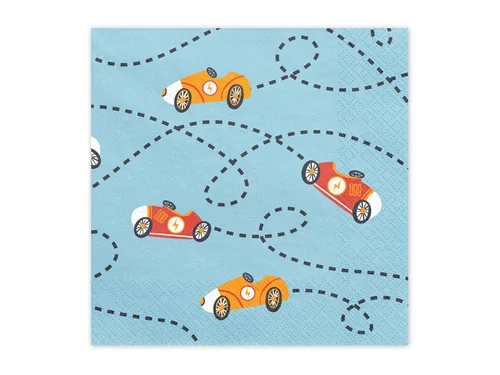 Partydeco Papierservietten Auto Gold, 33 x 33 cm, 12 Stück - Material: Papier - Grösse: 33 cm x 33 cm - Eigenschaften: Keine Eigenschaft - Anzahl Lagen: 3 - Motiv: Auto - Produkttyp: Papierservietten
