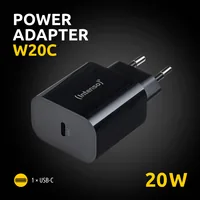 Intenso Power Adapter 1x USB-C 20W Black