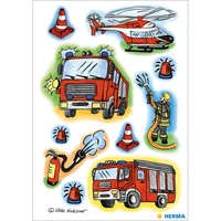 Herma Stickers Motivsticker Feuerwehr, 3 Blatt - Motiv: Feuerwehr
