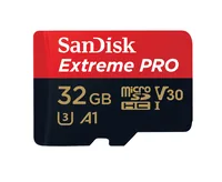 SanDisk microSDHC-Karte Extreme Pro UHS-I V30 32 GB - Speicherkartentyp: microSDHC - Speicherkapazität: 32 GB - Geschwindigkeitsklasse: UHS-I - V30 - U3 - A1 - Lesegeschwindigkeit max.: 100 MB/s - Schreibgeschwindigkeit max.: 95 MB/s - Speicherkartenadapt