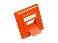 Alcasa GC-N0058 Copertura di sicurezza per presa elettrica RJ-45 Arancione 1 pz