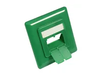 Alcasa GC-N0059 Copertura di sicurezza per presa elettrica RJ-45 Verde 1 pz