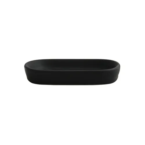 MSV Seifenschale Maonie 9 x 13.9 x 2.4 cm, Schwarz matt - Detailfarbe: Schwarz matt - Detailmaterial: Keramik - Grundmaterial: Keramik