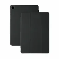 4smarts Tablet Book Cover Basic für Galaxy Tab A9+ - Kompatible Hersteller: Samsung - Bildschirmdiagonale: 10.9  - Detailfarbe: Schwarz - Tablet Kompatibilität: Galaxy Tab A9+ - Material: Polycarbonat (PC) - Thermoplastisches Polyurethan (TPU) - Eigenscha