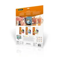 Fellowes Laminierfolie Easyfold  A3, 80 µm, 25 Stück, Glänzend - Mediengewicht: 80 µm - Folien Anwendungsbereich: Heisslamination - Folien Effekt: Glänzend - Papierformat: A3 - Zubehörtyp: Laminierfolie