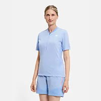 Ziener Velotrikot NEKTARIA-Z Damen Bluebell, Gr. 38 - Farbe: Blau - Detailfarbe: Blau - Nachhaltigkeit: Nicht angegeben - Zielgruppe: Damen - Altersgruppe: Erwachsene - Produkttyp: Velotrikot