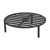 Esschert Design Feuerrost, 34 x 34 x 10.3 cm - Anwendungszweck: Fleisch - Form: Rund - Griffe: Nein - Rosttyp: Grillplatte - Material: Stahl