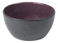 Bitz Snackschale 12 cm, 4 Stück, Schwarz/Lila - Unterteilungsmöglichkeit: Nein - Material: Steinzeug - Detailfarbe: Lila - Schwarz - Set: Ja - Form: Rund