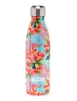 KOOR Trinkflasche Gladiolo 500 ml - Material: Edelstahl - Eigenschaften: Wiederverwendbar - Zertifikate: Keine Zertifizierung - Spülmaschinenfest: Nein - Volumen: 500 ml - Farbe: Hellblau - Rosa - Grün