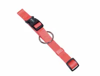 Nobby Halsband Classic L, Koralle - Halsumfang: 40 - 55 cm - Material: Nylon - Detailfarbe: Koralle - Eigenschaften: Stufenlos verstellbar - Tierart: Hund
