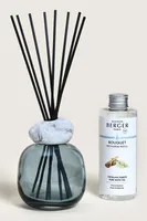 Maison Berger Duftstäbchen Minéral + 180 ml The Blanc Pureté, Blau - Volumen: 180 ml - Duft: Bergamotte - Zedernholz - Jasmin - Moschus