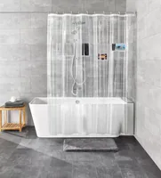 Kleine Wolke Duschvorhang Pocket 180 x 200 cm, Transparent - Breite: 180 cm - Höhe: 200 cm - Detailfarbe: Transparent - Produkttyp: Duschvorhang - Detailmaterial: Poly-Ethylen-Vinylacetat (PEVA) - Grundmaterial: Polyester (PES)