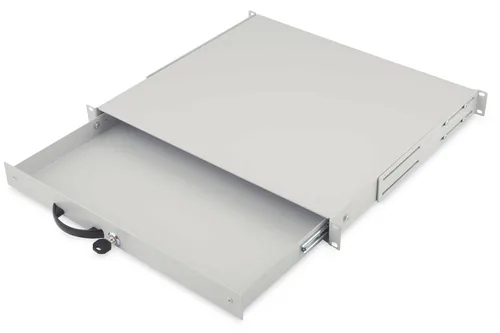 DIGITUS Schublade 1HE 483mm grau abschließbar