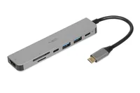 iBox IUH3SL4K interface hub USB Type-C 5000 Mbit/s Silver