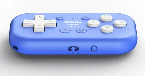 8bitdo Gamepad Micro Wireless Controller NSW2/NSW/Android Blau - Plattform: Android - Nintendo Switch - Nintendo Switch 2 - Nintendo Switch OLED-Modell - Verbindungsmöglichkeiten: Bluetooth - USB Typ-C - Controller Typ: Gamepad - Detailfarbe: Blau