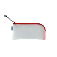 HERMA Etui Mesh Bag 23 x 11 cm, Rot/Weiss - Breite: 23 cm - Höhe: 11 cm - Gefüllt: Nein - Etui-Art: Etui - Material: EVA - Detailfarbe: Rot - Weiss