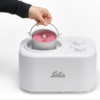 Solis Eismaschine Gelatissima 1 l, Weiss - Glacesorte: Softeis - Sorbet - Füllmenge: 1 l - Nachfüllöffnung: Keine Angaben - Detailfarbe: Weiss
