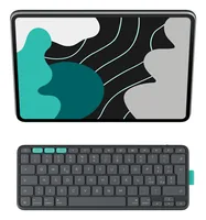 Logitech Tablet Tastatur Cover Flip Folio iPad Pro & Air13 - Verbindungsmöglichkeiten: Bluetooth - Tastaturlayout: QWERTZ (CH) - Kompatible Hersteller: Apple - Bildschirmdiagonale: 11 - Detailfarbe: Graphit - Tablet Kompatibilität: iPad Pro 13 (M4/2024)