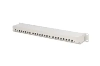 DIGITUS Patchpanel 1HE 24-Port Cat6 geschirmt grau