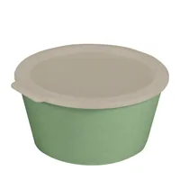 Koziol Schale Move Box mit Deckel 2.2 l, Grün - Unterteilungsmöglichkeit: Nein - Material: Biozirkulärer Kunststoff - Detailfarbe: Grün - Set: Nein - Form: Rund