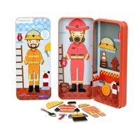mierEdu Kinderspiel Reise-Magnetspielbox – Feuerwehrmann - Sprache: Deutsch - Kategorie: Lernspiel - Altersempfehlung ab: 3 Jahren - Spieldauer: 15 min - Min. Anzahl Spieler: 1 - Max. Anzahl Spieler: 1