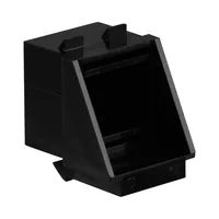 EFB Blindeinsatz RJ45 schwarz RAL9011, fr Keystoneausbrche, VPE 100