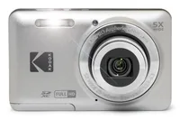Kodak Fotokamera PixPro FZ55 – Silber - Bildsensortyp: CMOS - Bildsensor Auflösung: 16 Megapixel - Widerstandsfähigkeit: Keine Angabe - Speicherkartentyp: SD - SDHC UHS-II - SDXC UHS-II - Bauform Kamera: Kompakt - GPS: Nein