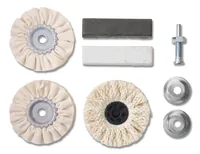 kwb Poliersatz Standard 6-teilig - Zubehörtyp: Polieren - Für Material: Glas - Lackoberflächen - Metall - Marmor - Acryl - Kunststoff