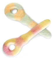 Red Band Zauberschnuller 900 g - Produkttyp: Gummibonbons - Nährwertangabe pro: 100 g - Energiegehalt (in kj): 1491 KJ - Energiegehalt (in kcal): 352 Kcal - Fett: 0 g - Gesättigte Fettsäuren: 0 g