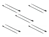 Delock Kabelbinder mit Befestigungsöse L 200 x B 4,8 mm schwarz 10 Stück