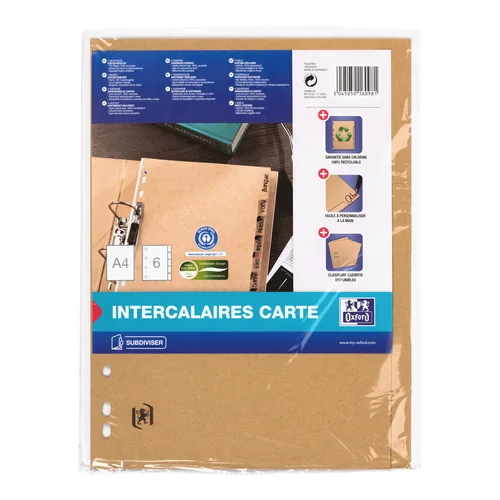 Oxford 100204978 register paper 6 pc(s) 280 g/m² 225 mm
