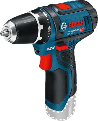 Bosch Professional Akku-Bohrschrauber GSR 12 V-15 + L-Boxx Clic&go Solo - Produktkategorie: Bohrschrauber - Werkzeugaufnahme: Schnellspannbohrfutter 10 mm - Ausstattung: Ohne Akku & Ladegerät - Set: Nein - Kapazität Wattstunden: 0 Wh - Akkusystem: Bosch P