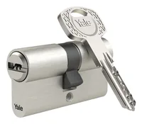 Yale Doppelzylinder 1300, NGF, 30/35, 5 Schlüssel High Security - Detailfarbe: Silber - Zubehörtyp: Profilzylinder - Produktserie: Yale 1300