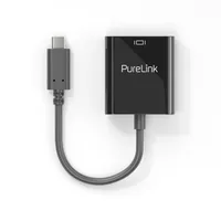 PureLink Adapter IS221 USB Type-C - VGA, Schwarz - Kabeltyp: Adapter - Videoanschluss Seite A: USB Type-C - Videoanschluss Seite B: VGA