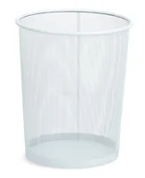 Zeller Present Papierkorb Mesh 15 l, Weiss - Anzahl Behälter: 1 - Detailfarbe: Weiss - Form: Rund - Fassungsvermögen: 15 l - Höhe: 34.5 cm - Material: Metall