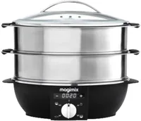 Magimix Dampfgarer 111582 - Detailfarbe: Silber - Ausstattung: Abschaltautomatik - Timer - Funktionen: Dampfgaren - Leistung: 1900 W