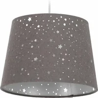 relaxdays Hängelampe Sterne Grau - Leuchten Kategorie: Deckenleuchte - Lichtfarbe: Je nach Leuchtmittel - Dimmbar: nicht dimmbar - Gesamtleistung: 60 W - Lampensockel: LED - Leuchtenfarbe: Grau