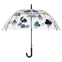 Esschert Design TP402 umbrella Transparent Fiberglass Polypropylene (PP) Full-sized Rain umbrella