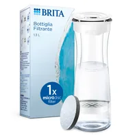 BRITA Tischwasserfilter Karaffe 1.3 l - Kapazität gefiltert: 0.8 l - Filterwechselanzeige: Ja - Detailfarbe: Weiss - Set: Nein - Material: Kunststoff