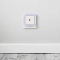 Entac Nachtlicht 0.5W quadrat. CW White Dämmerungssensor