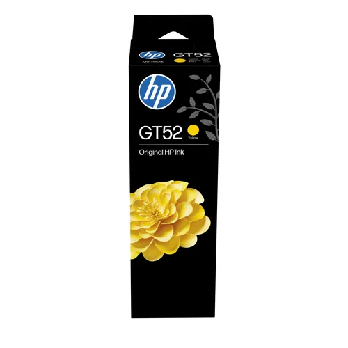 HP GT52 Yellow Original Bottled Ink Cartridge for DeskJet GT SeriesPrinters