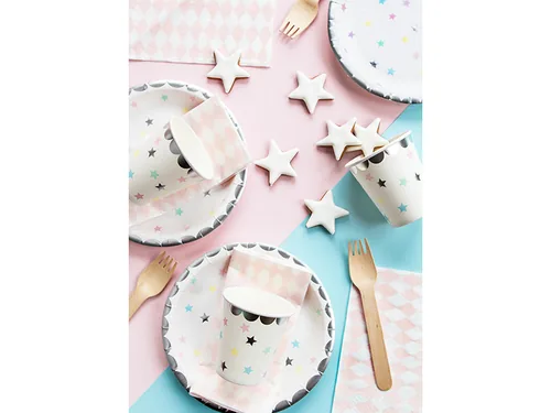 Partydeco Einwegteller Einhorn/Sterne 6 Stück - Produkttyp: Einwegteller - Materialtyp: Papier - Material: Papier - Detailfarbe: Mehrfarbig - Verpackungseinheit: 6 Stück