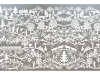 Hubatka Fensterfolie Swissness 46 x 150 cm, Weiss - Befestigung: Statisch haftend - Breite: 46 cm - Detailfarbe: Weiss - Länge: 150 cm