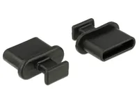 DeLOCK 64013 socket safety cover USB Type-C Black 10 pc(s)