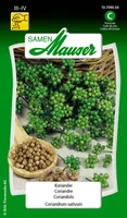 Samen Mauser Samen Koriander - Aussaatzeit: April - März - Sonneneinstrahlung: Sonnig - halbschattig - Saattyp: Saatgut - Gemüsegruppen: Kräuter - Erntezeit: August - Juli - Juni - Mai - Oktober - September - Bio Zertifizierung: Ohne Bio-Zertifizierung
