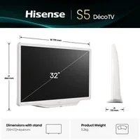 Hisense 32S5Q 81,3 cm (32") Full HD Smart-TV WLAN Weiß