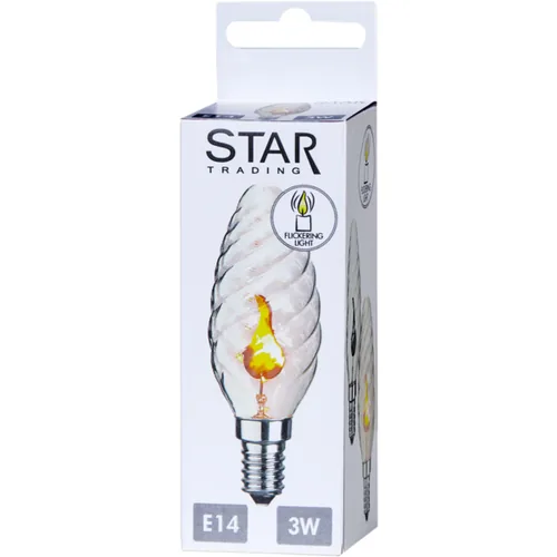 Star Trading Lampe Flame Lamp 3 W (25 W) E14 Warmweiss (WW) - Energieeffizienzklasse EnEV 2020: Keine - Lampensockel: E14 - Farbtemperatur Kelvin: Keine Angabe - Gesamtleistung: 3 W - Dimmbar: nicht dimmbar - Zusätzliche Ausstattung: Flammeneffekt