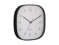 KARLSSON Wanduhr Grato Cuadrado 29 x 29 cm, Warmes Grau/Schwarz - Uhrtyp: Analog - Betriebsart: Akkubetrieb - Batteriebetrieb - Funksignal: Nein - Funktionen: Zeit - Form: Quadrat - Detailfarbe: Schwarz