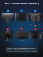 Govee Pro Gaming-Licht DreamView G1, RGBIC, WiFi - Lampensockel: LED fest verbaut - Farbtemperatur Kelvin: Keine Angabe - Aussenanwendung: Nein - Gesamtleistung: 36 W - Leuchten Kategorie: Starterset - Lichtfarbe: RGBIC - farbig (IC-Chip)