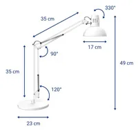 MAUL MAULstudy lampada da tavolo E27 6,4 W LED D Bianco